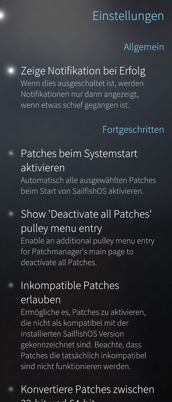 Patchmanager Slider